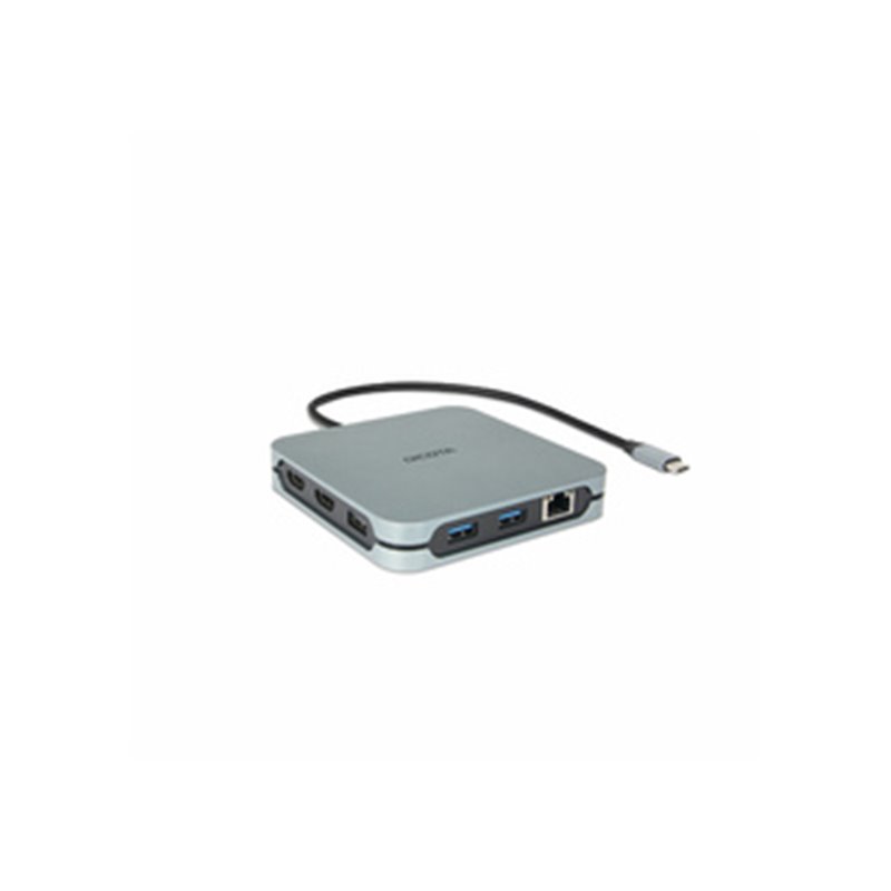 DICOTA D32057 hub & concentrateur USB Type-C 10000 Mbit/s Argent