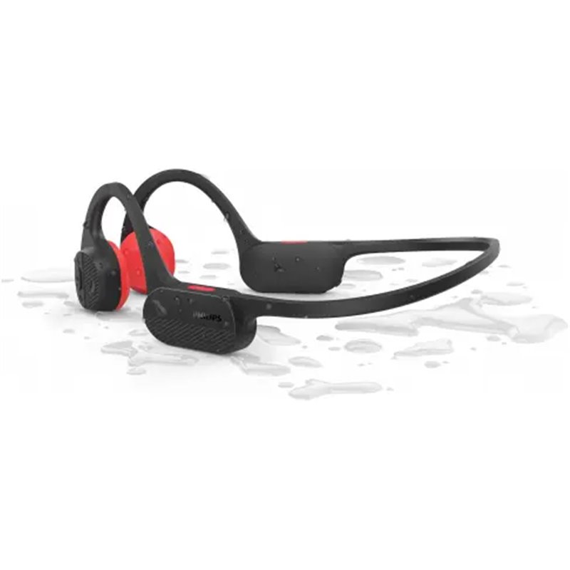 Philips TAA5608BK Casque Sans fil Arceau Bluetooth Noir, Rouge