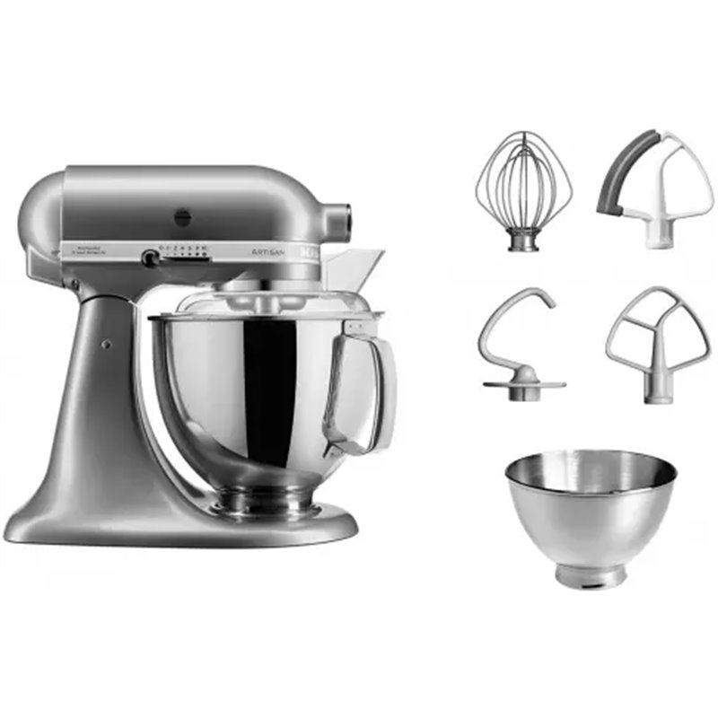 KitchenAid 5KSM175PSECU robot de cuisine 300 W 4,8 L Noir, Onyx