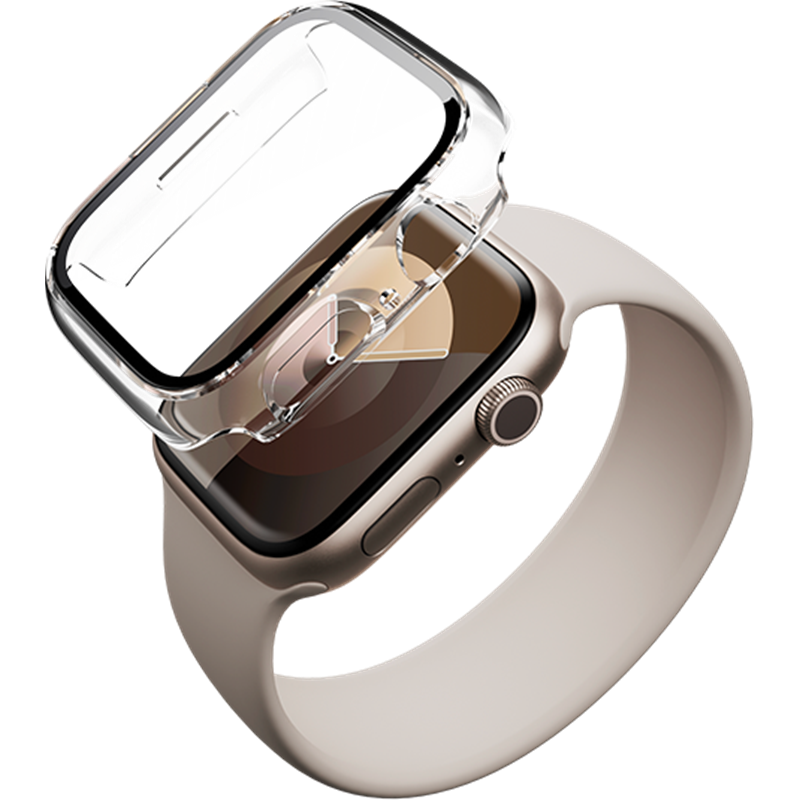 Image secondaire de Coque Apple Watch 5/6/SE 40mm Transparente contours noirs - Eco-conçu en matériaux recyclés Force Case