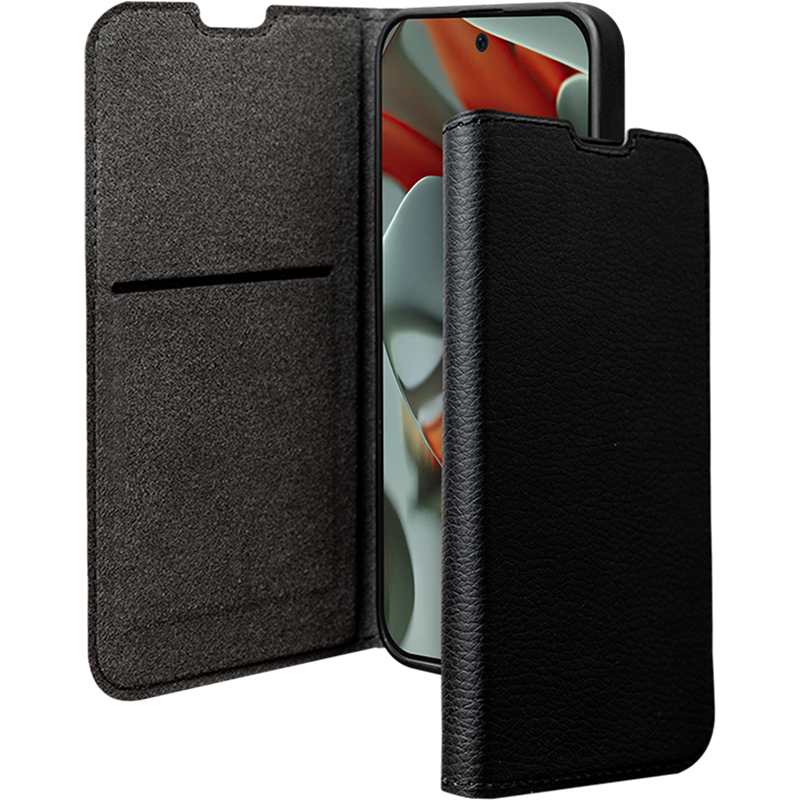 Folio Wallet Google Pixel 9 Pro XL Support vidéo Noir - 65% Plastique recyclé Certifié GRS Bigben