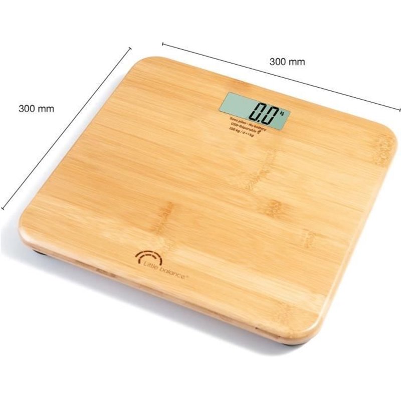 Image secondaire de Pese-personne - LITTLE BALANCE - 8745 - USB-réparable - 150 kg / 100 g - My bamboo