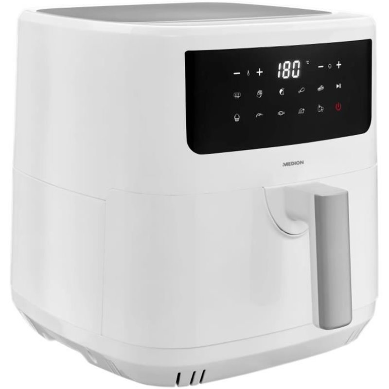 Image secondaire de Friteuse a Air Chaud - MEDION - 50073000 - 2150 W - Ecran tactile - 9 programmes - Blanc