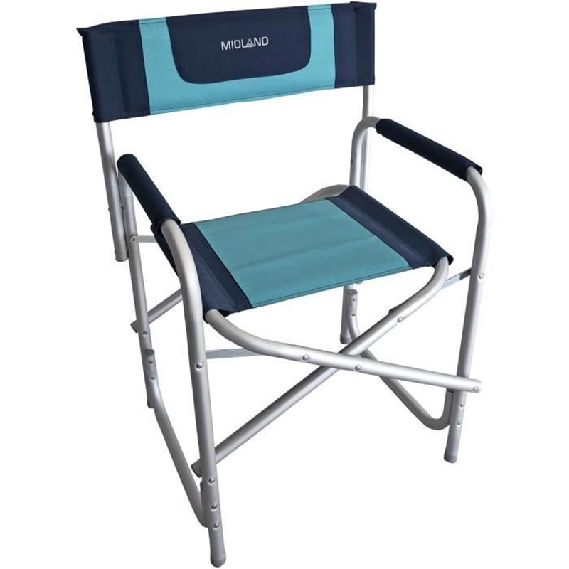 Image secondaire de Fauteuil - MIDLAND - Director Midland - Bleu marine / Bleu turquoise