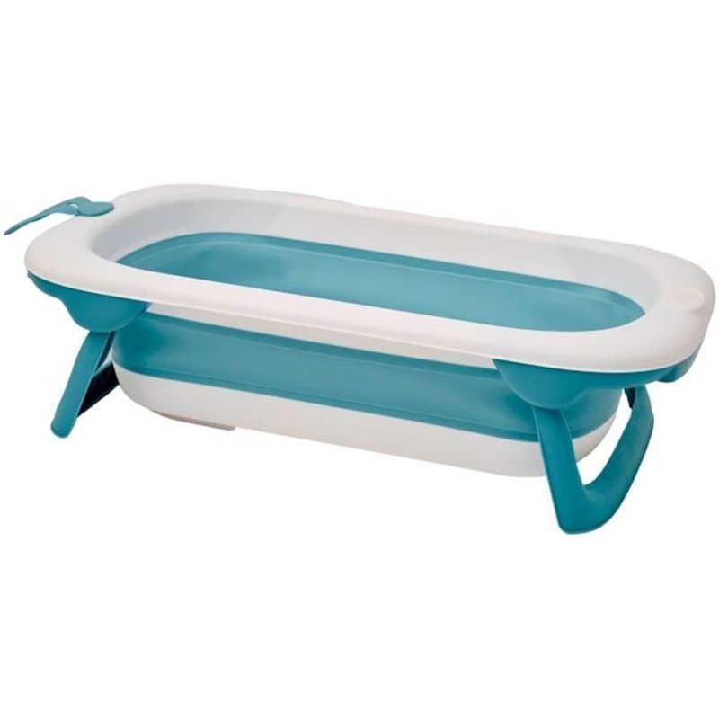 Baignoire pliable - THERMOBABY - BALNÉA - Compact - Bouchon de vidange - Jusqu'a 18 mois - Bleu