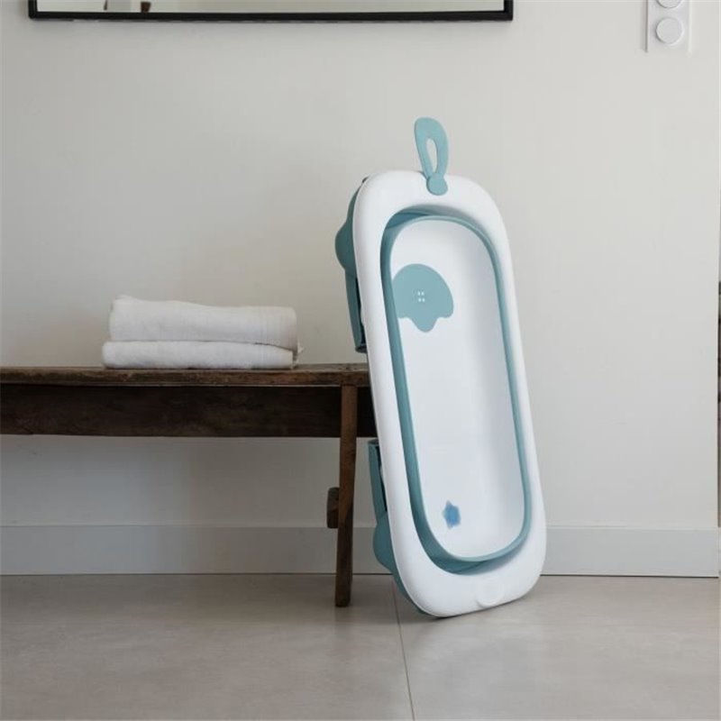 Image secondaire de Baignoire pliable - THERMOBABY - BALNÉA - Compact - Bouchon de vidange - Jusqu'a 18 mois - Bleu