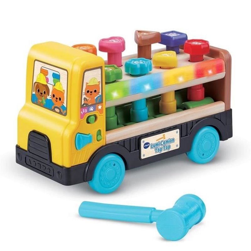 VTECH LUMI CAMION TAP TAP (JOUET AVEC PARTIE BOIS CERTIFIE FSC)