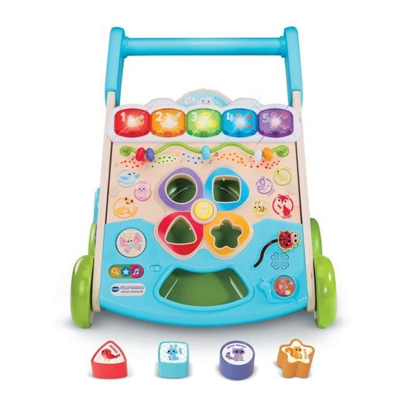 VTECH SUPER TROTTEUR NATURE INTERACTIF (JOUET AVEC PARTIE BOIS CERTIFIE FSC)