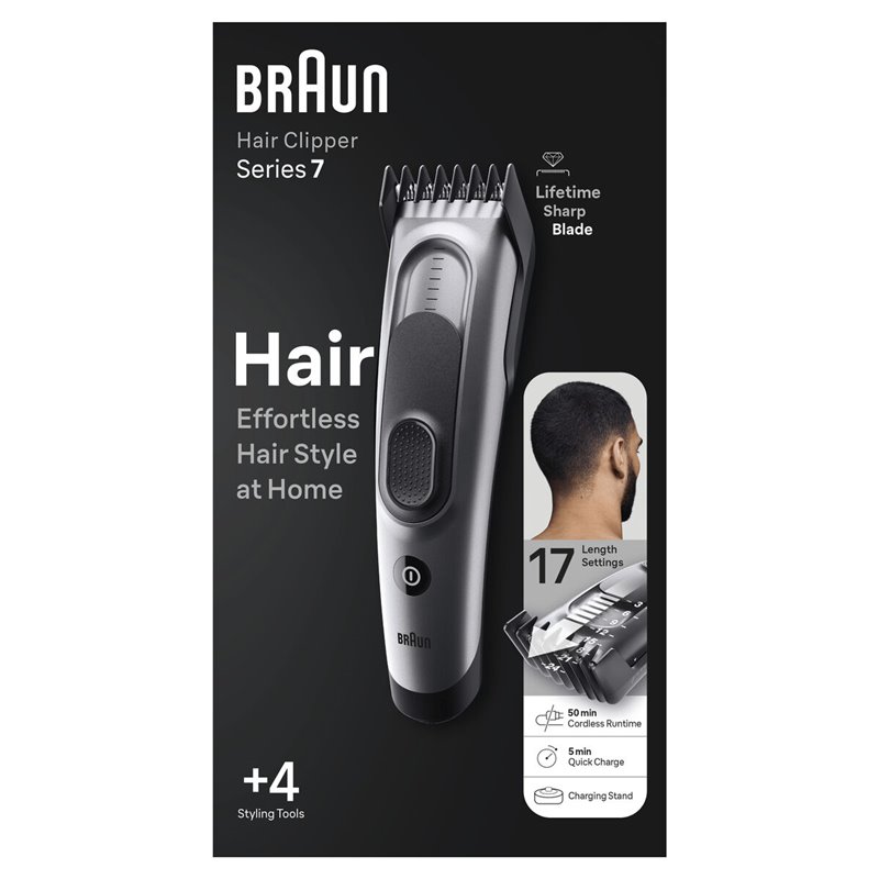 Braun HC7390 Noir, Gris 17 Hybrides nickel-métal (NiMH)