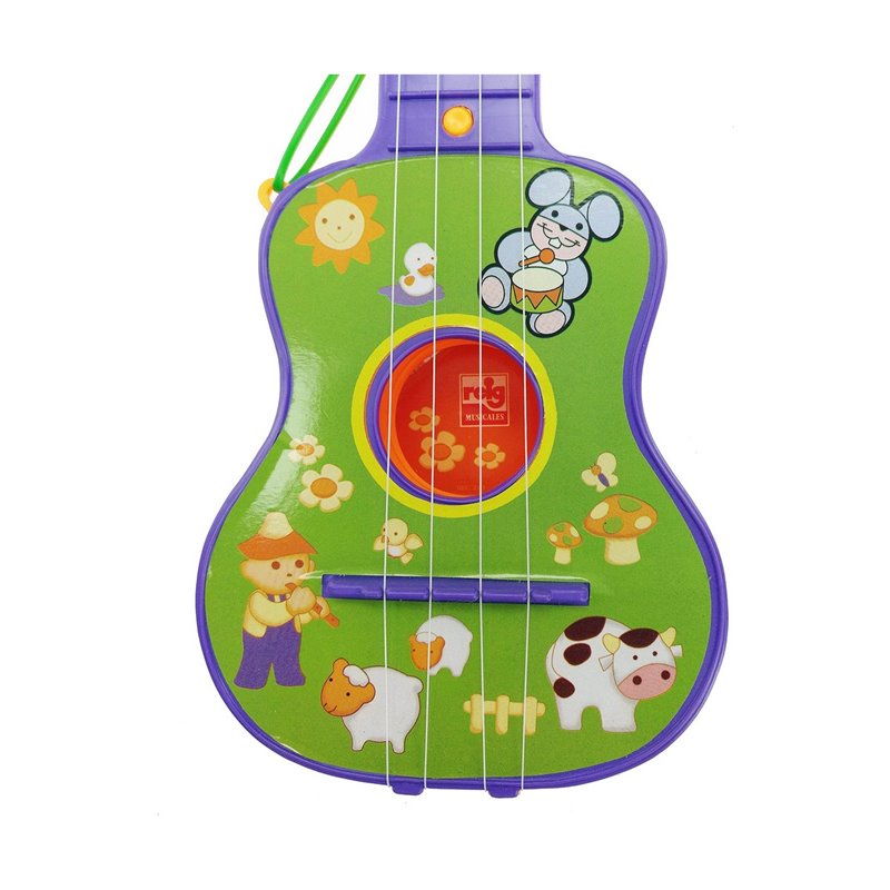 Image secondaire de Guitare pour Enfant Reig Violet Vert 4 Cordes