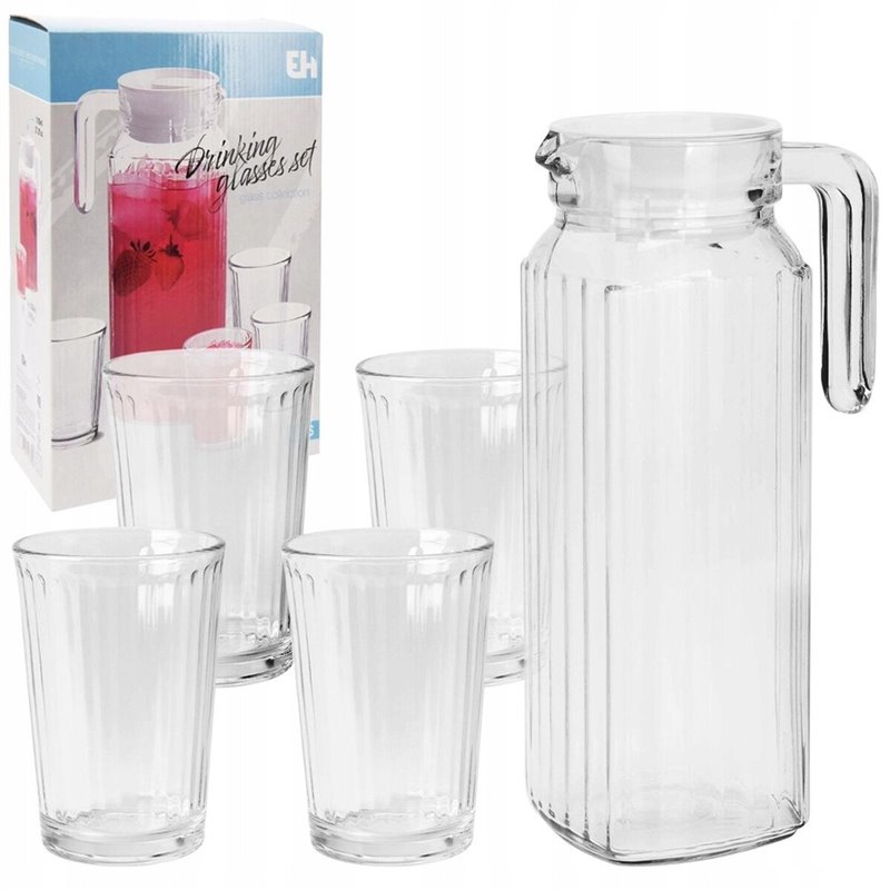 Image secondaire de Set de pichets avec verres Excellent Houseware ye9000500 200 ml 1,1 L (5 Pièces)