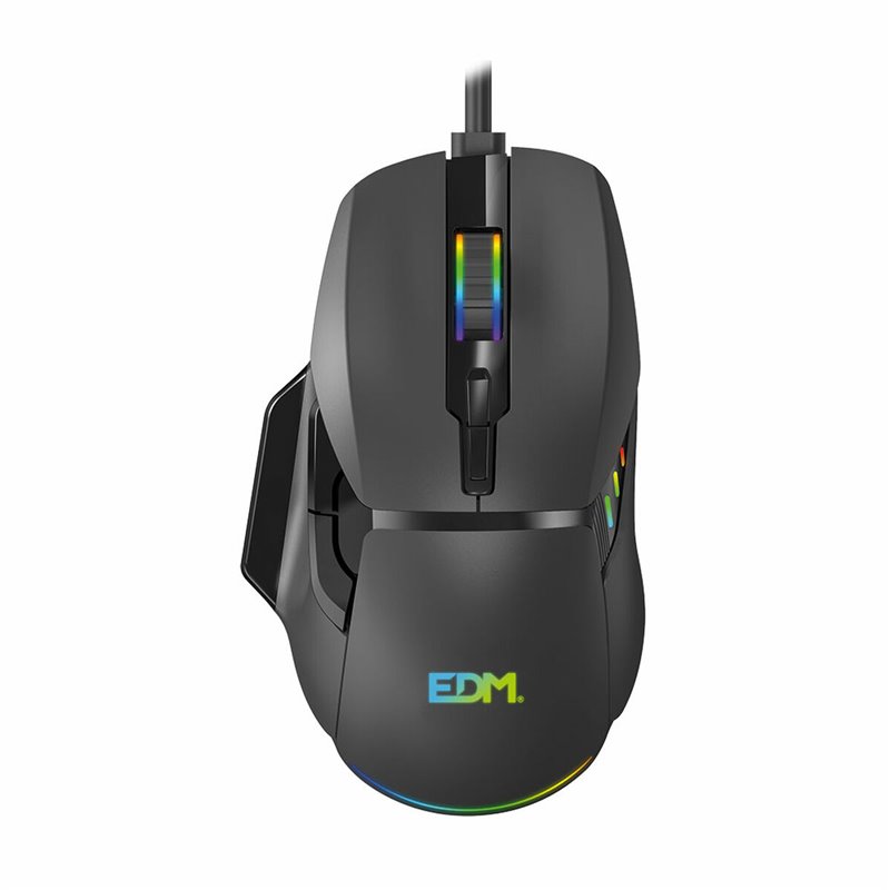 Image secondaire de Souris Gaming avec LED EDM 07753 for players Noir 7200 dpi