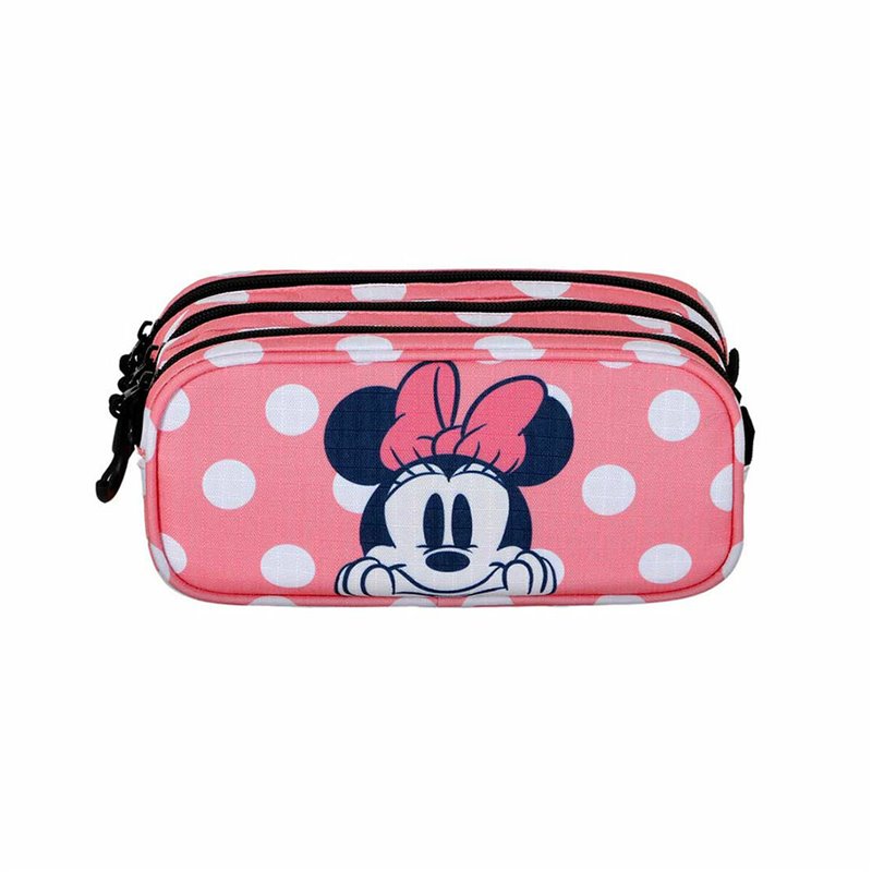 Image secondaire de Trousse Fourre-Tout Triple Minnie Mouse Karactermania Rose