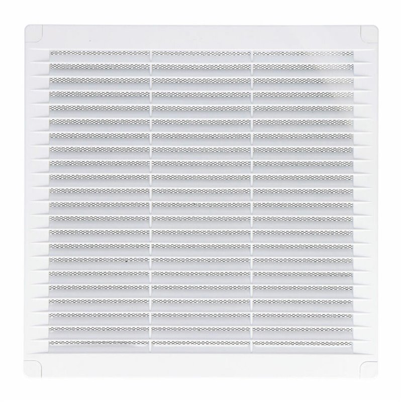 Grille de ventilation EDM 87704 Blanc 20 x 20 x 0,7 cm Moustiquaire