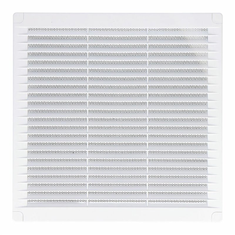 Grille de ventilation EDM 87706 Blanc 25 x 25 x 0,7 cm Moustiquaire