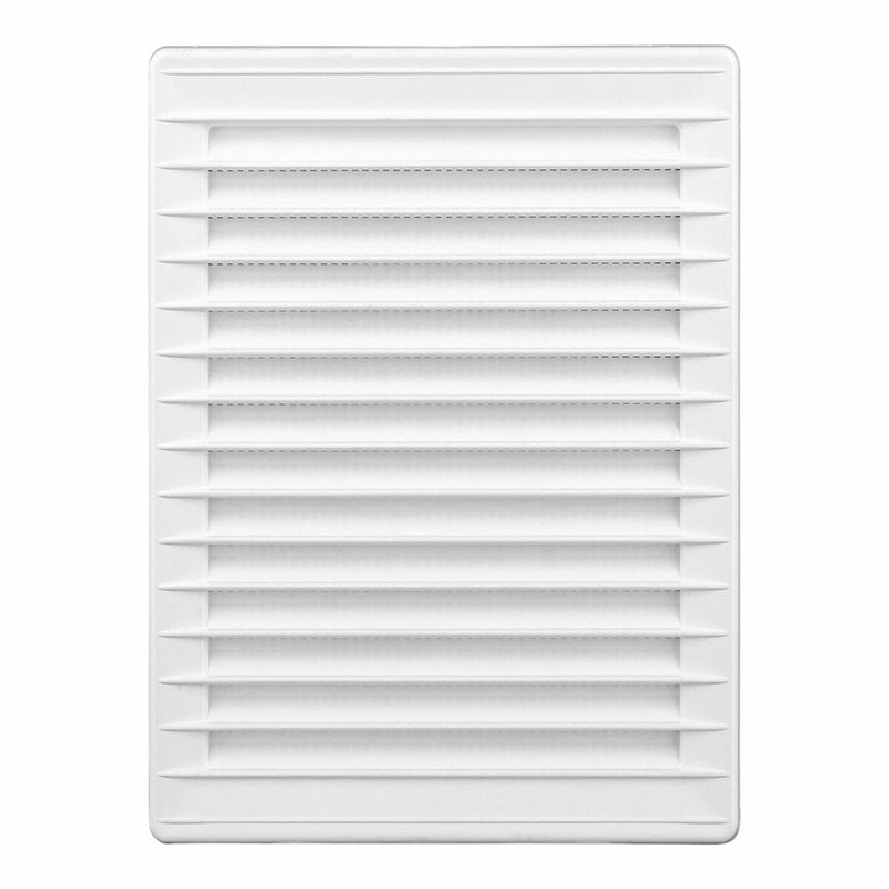 Grille de ventilation EDM 87733 Blanc 13,7 x 20,7 cm Moustiquaire