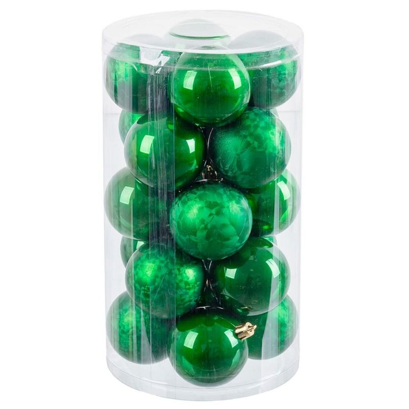 Image secondaire de Boules de Noël Vert Plastique 6 x 6 x 6 cm (20 Unités)