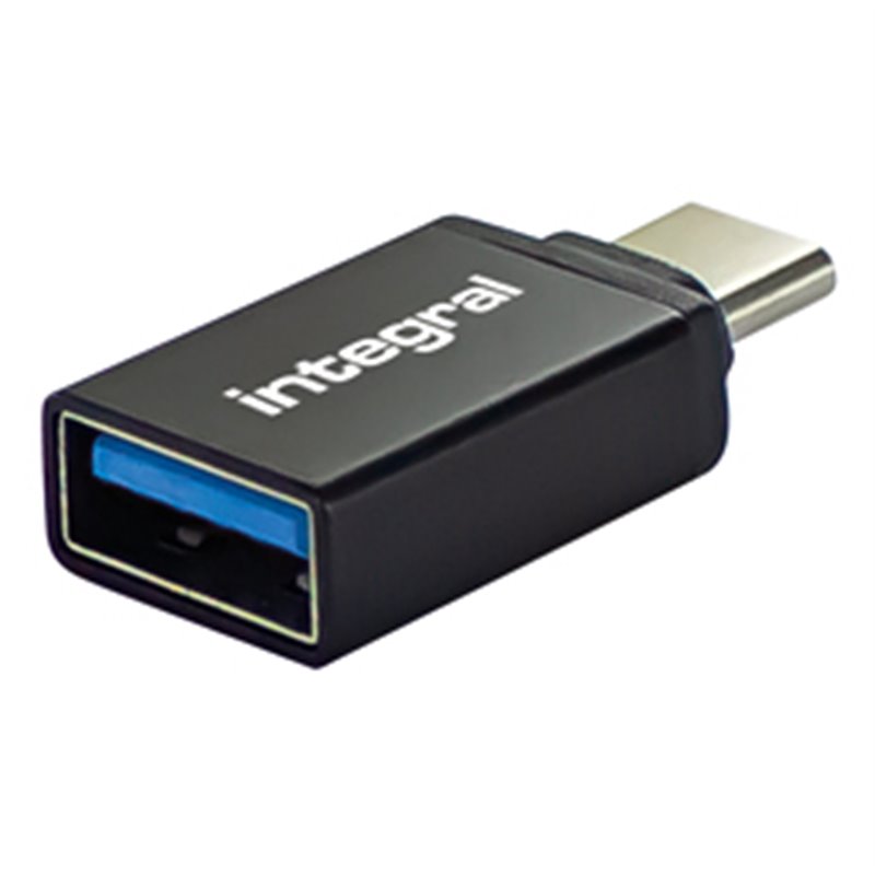 Image secondaire de Integral INADUSB3.0ATOCTW changeur de genre de câble USB Type-A USB Type-C Noir