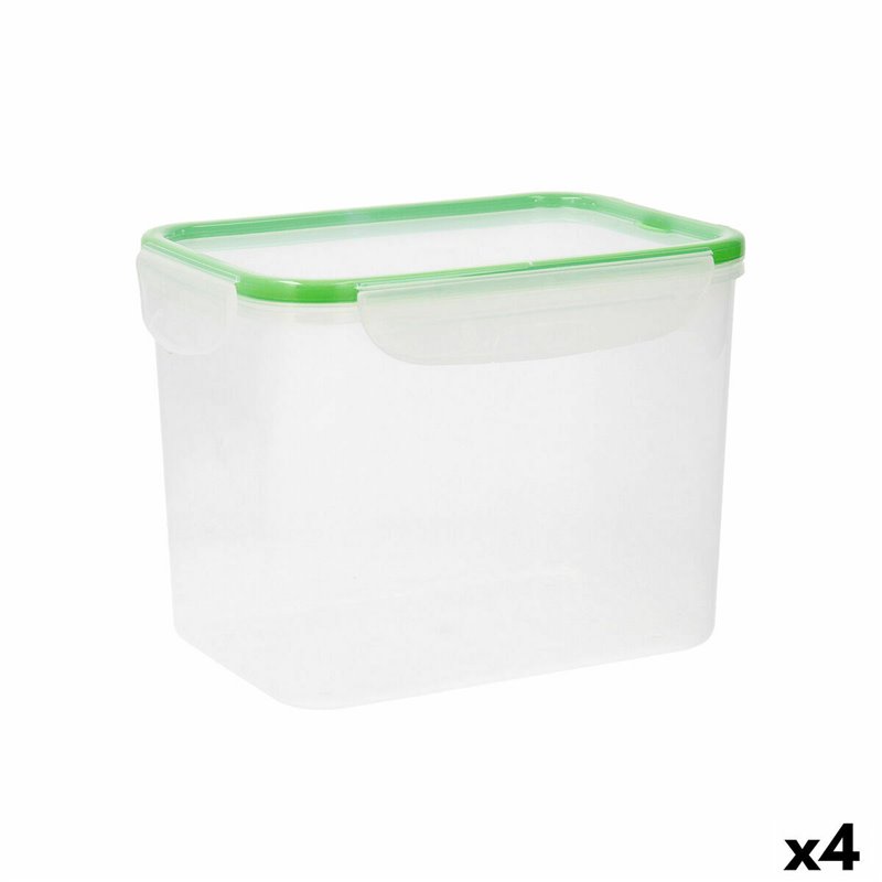 Image secondaire de Boîte à lunch hermétique Quid Greenery Transparent Plastique (3,7 L) (Pack 4x)