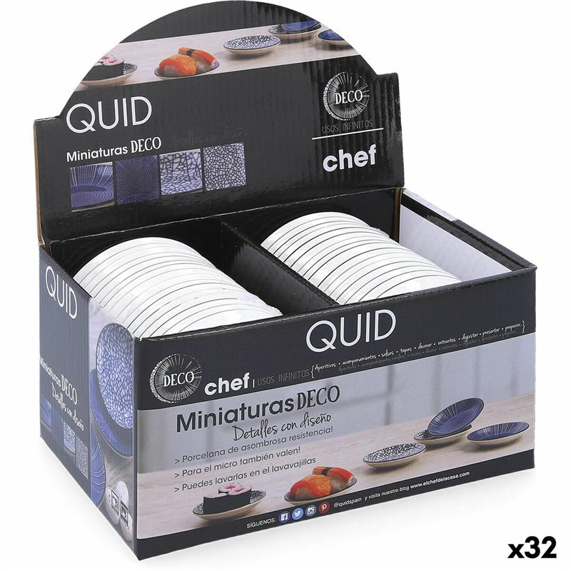 Image secondaire de Assiette à dessert Quid Chef Céramique Multicouleur (9 cm) (Pack 32x)