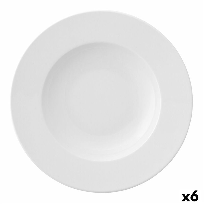 Assiette à pâtes Ariane Prime Céramique Blanc (Ø 30 cm) (6 Unités)