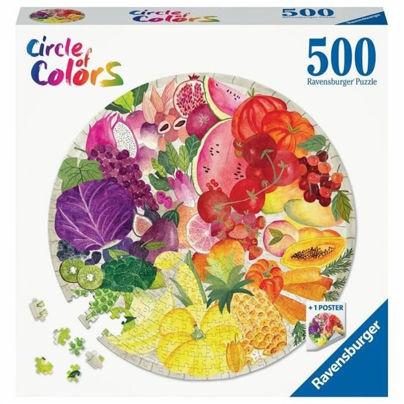 Image secondaire de Ravensburger Fruits and Vegetables Contour pour puzzle 500 pièce(s) Alimentation et boissons