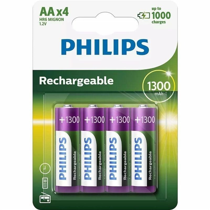 Image secondaire de Philips Rechargeables Batterie R6B4A130/10