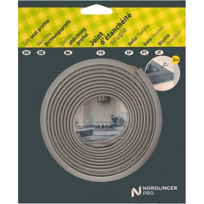 Image secondaire de Joint d'Étanchéité - NORDLINGER PRO - 3 m - Gris Alu