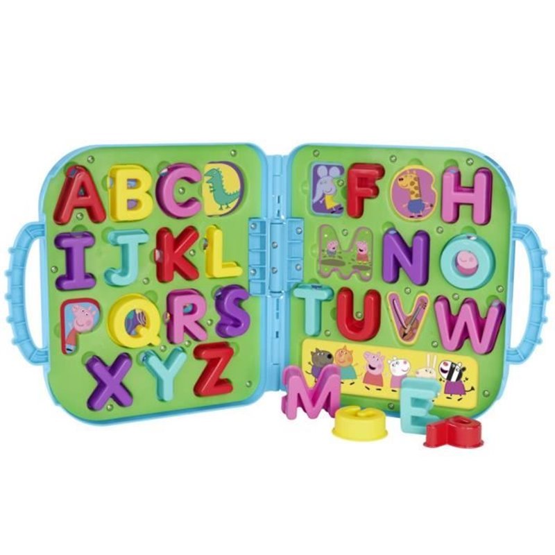 Image secondaire de Peppa Pig Mallette Alphabet de Peppa, jouet abécédaire pour enfants d'âge préscolaire, a partir de 3 ans