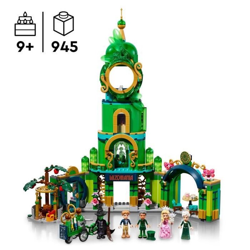 Image secondaire de LEGO Wicked 75684 Bienvenue a Emerald City - Jouet a Collectionner avec Glinda et Elphaba