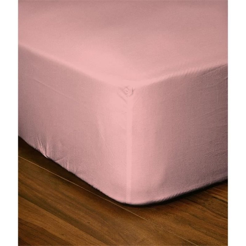 Image secondaire de Drap-housse - LOVELY HOME - LH71624 - 160x200+35 cm - Rose