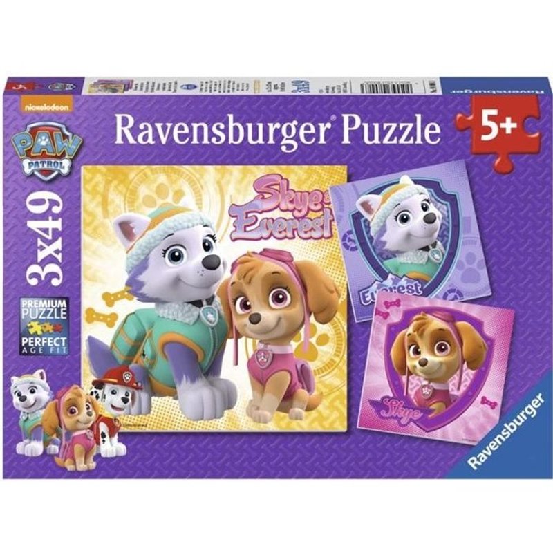 Ravensburger Puzzles 3x49 p - Charmantes chiennes / Pat'Patrouille