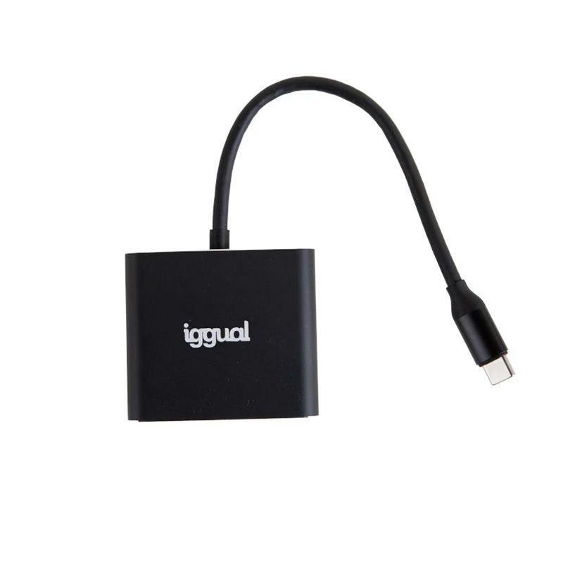 Image secondaire de iggual IGG318461 station d'accueil USB 3.2 Gen 1 (3.1 Gen 1) Type-C Noir