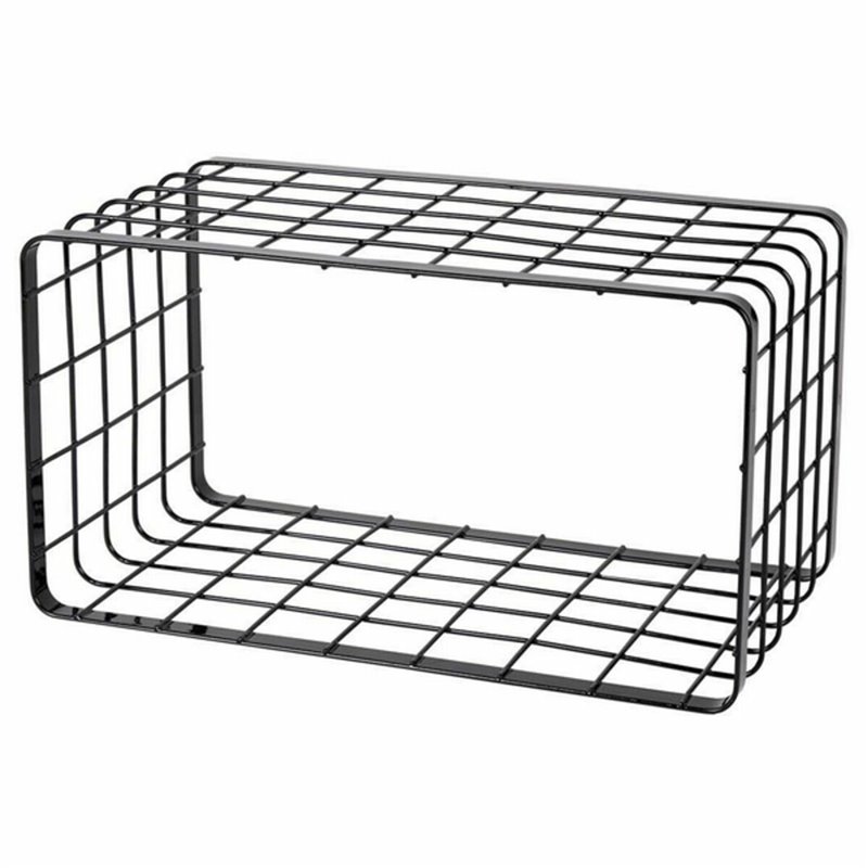 Image secondaire de Support Inde Grille Noir 34 x 19 x 18 cm (2 Unités)