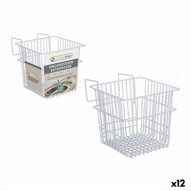 Panier Multi-usages Confortime 104664 Draineur 17 x 12,1 x 13,5 cm (12 Unités)