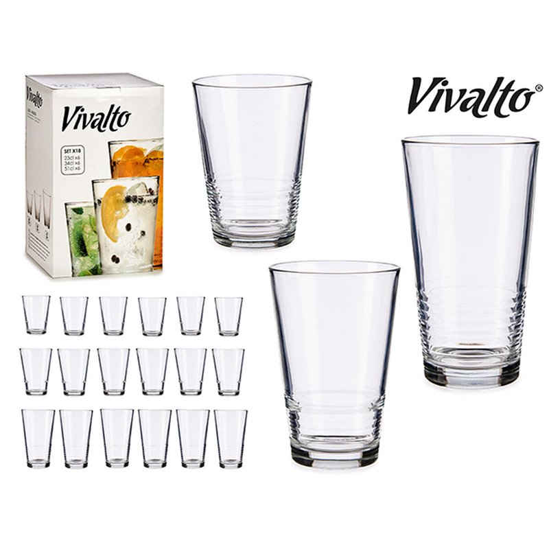 Image secondaire de Set de Verres 41015 Transparent verre 6 x (51 cl) / 6 x (34 cl) / 6 x (23 cl)