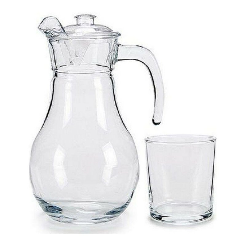 Set de Verres Vivalto Pichet 5 pcs Transparent verre Verre 4 x (40 cl) / 1 x (1,8 l)