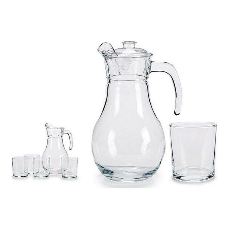 Image secondaire de Set de Verres Vivalto Pichet 5 pcs Transparent verre Verre 4 x (40 cl) / 1 x (1,8 l)