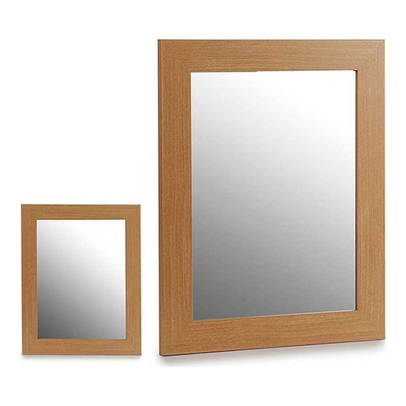 Image secondaire de Miroir mural 8430852220400 Marron Bois Verre (39 x 49 cm)