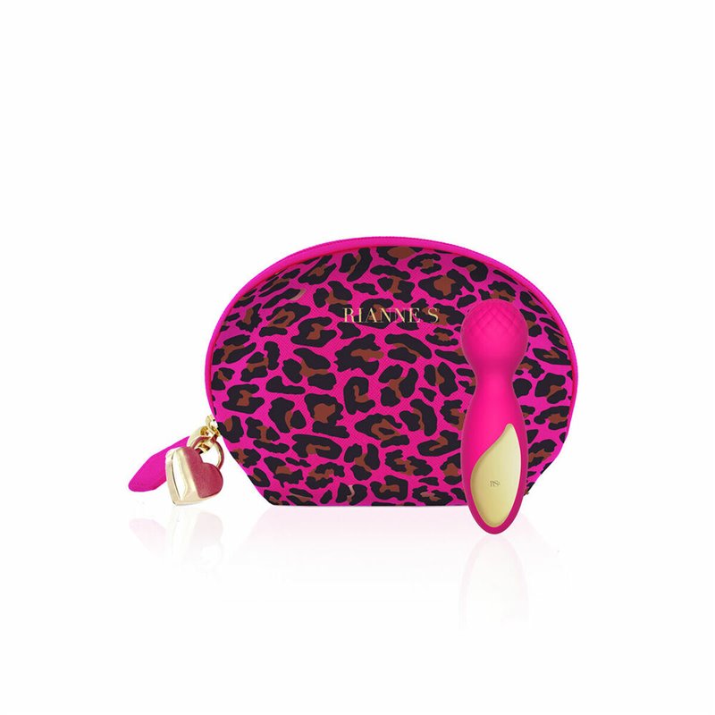 Baguette de Massage Lovely Leopard Mini Rianne S Rose Doré