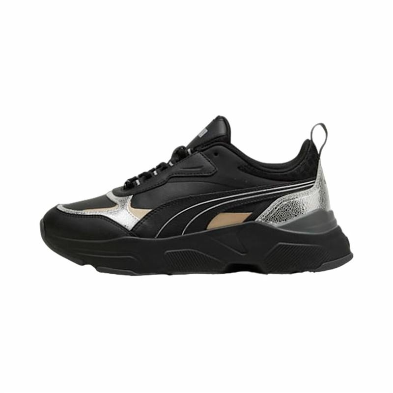 Baskets Casual pour Femme Puma Cassia Metallic Shine Noir