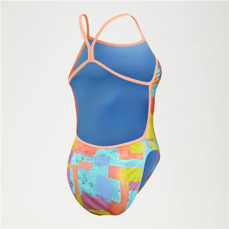 Image secondaire de Maillot de bain femme Speedo Speedo Allover Digital V-Back Bleu