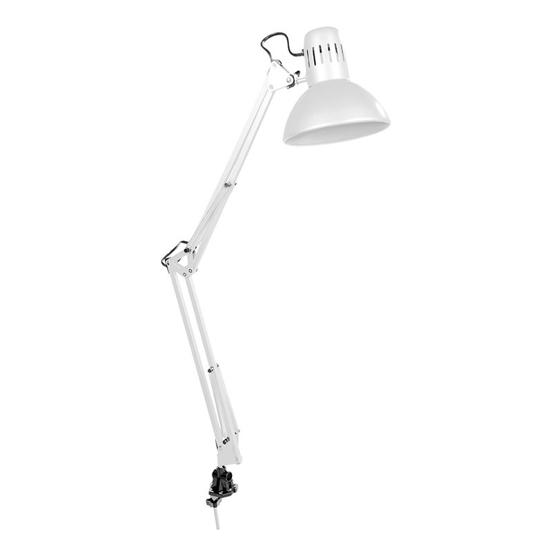 Image secondaire de Lampe de bureau EDM Melbourne E27 60 W Flexo/Lampe de bureau Blanc Métal 24 x 98 cm