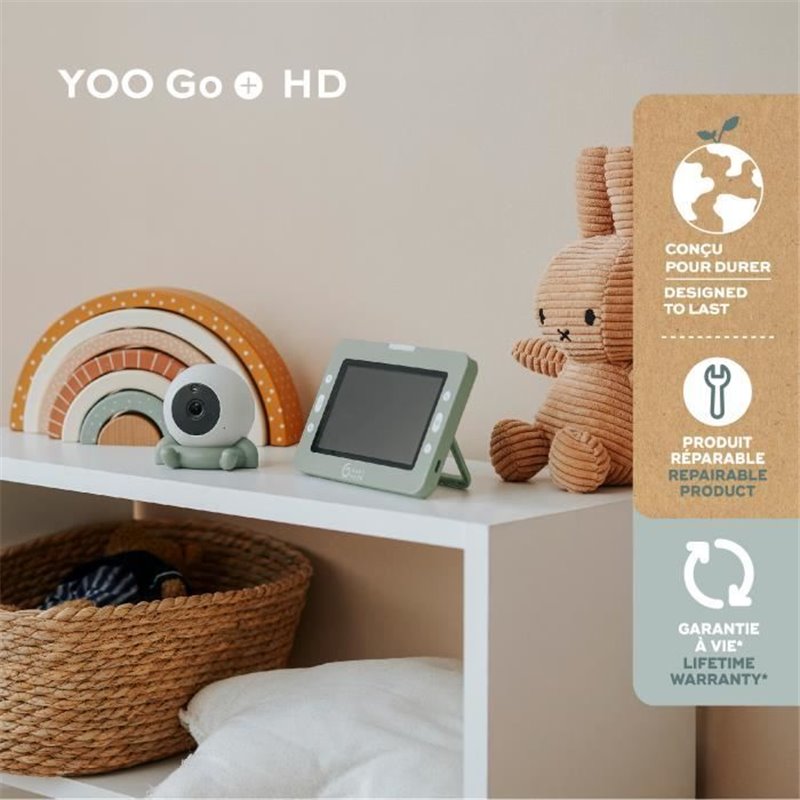 Image secondaire de Babymoov Caméra Additionnelle HD Babyphone vidéo YOO Go+ - Batterie Rechargeable Longue Autonomie - Socle Caméra inclus