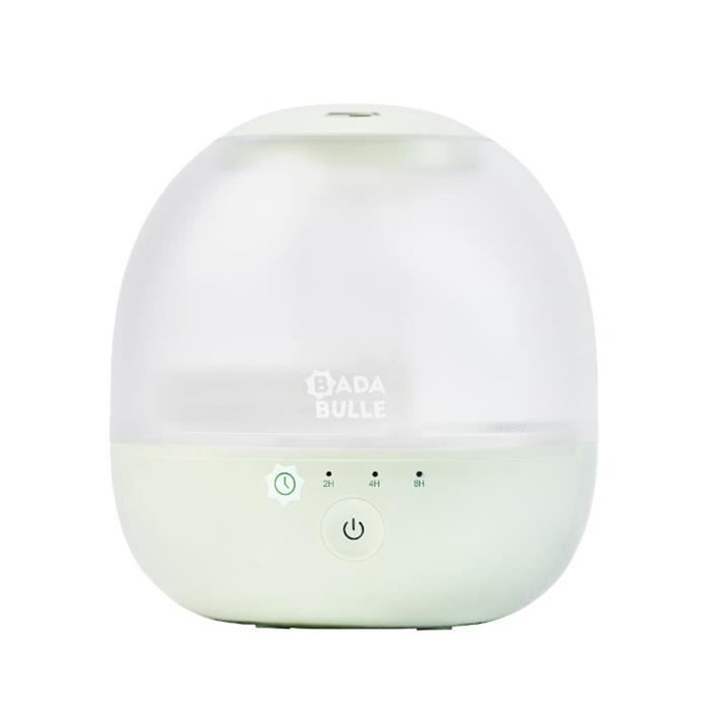 Badabulle Humidificateur d'Air Bubble - Assure Bon Taux d'Humidité - Veilleuse Intégrée - Buse 360° - Jusqu'a 16h d'Auto