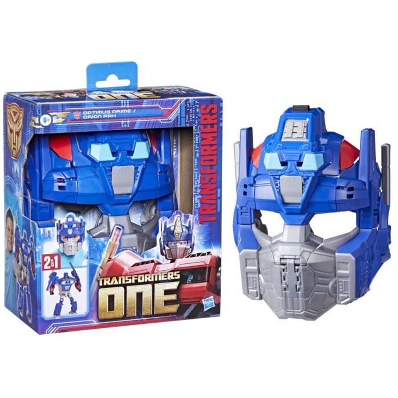 Transformers One figurine 2-en-1 Optimus Prime (Orion Pax) de 25 cm, se convertit en masque, jouets interactifs pour fil