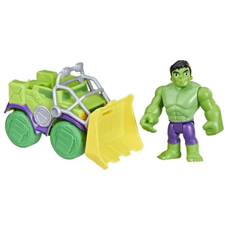 Image secondaire de Spidey Coffret Camion démolisseur Hulk, véhicule avec figurine de 10 cm, jouets des 3 ans, Spidey et ses Amis Extraordin