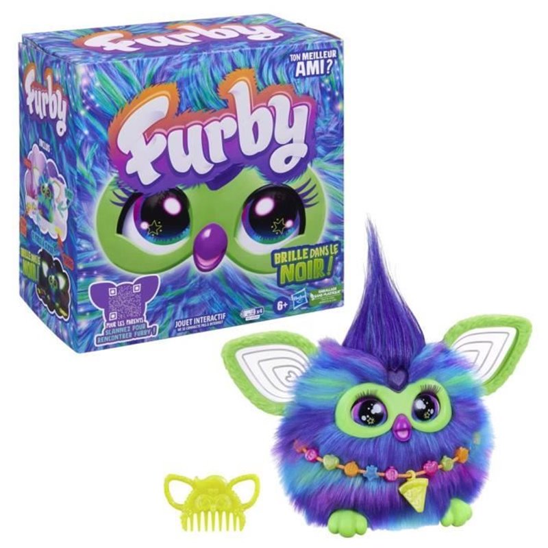 Image secondaire de Furby Galaxie, peluche activée par la voix brille dans le noir, jouets interactifs, des 6 ans