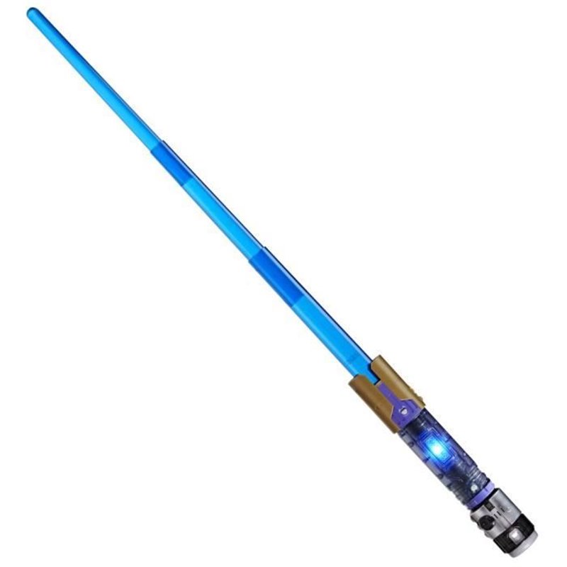 Image secondaire de Sabre laser électronique Maître Jedi Sol, bleu personnalisable officiel sous licence Star Wars Lightsaber Forge Kyber Co