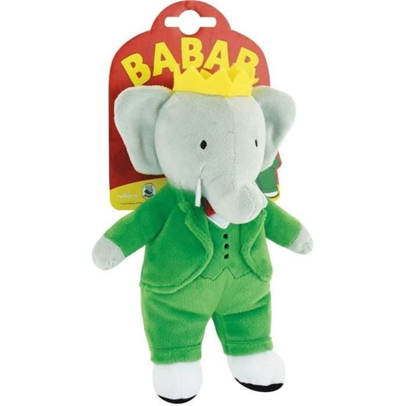 Image secondaire de Babar Peluche Éléphant +/- 20 cm - JEMINI - Représentation parfaite du roi des éléphants.